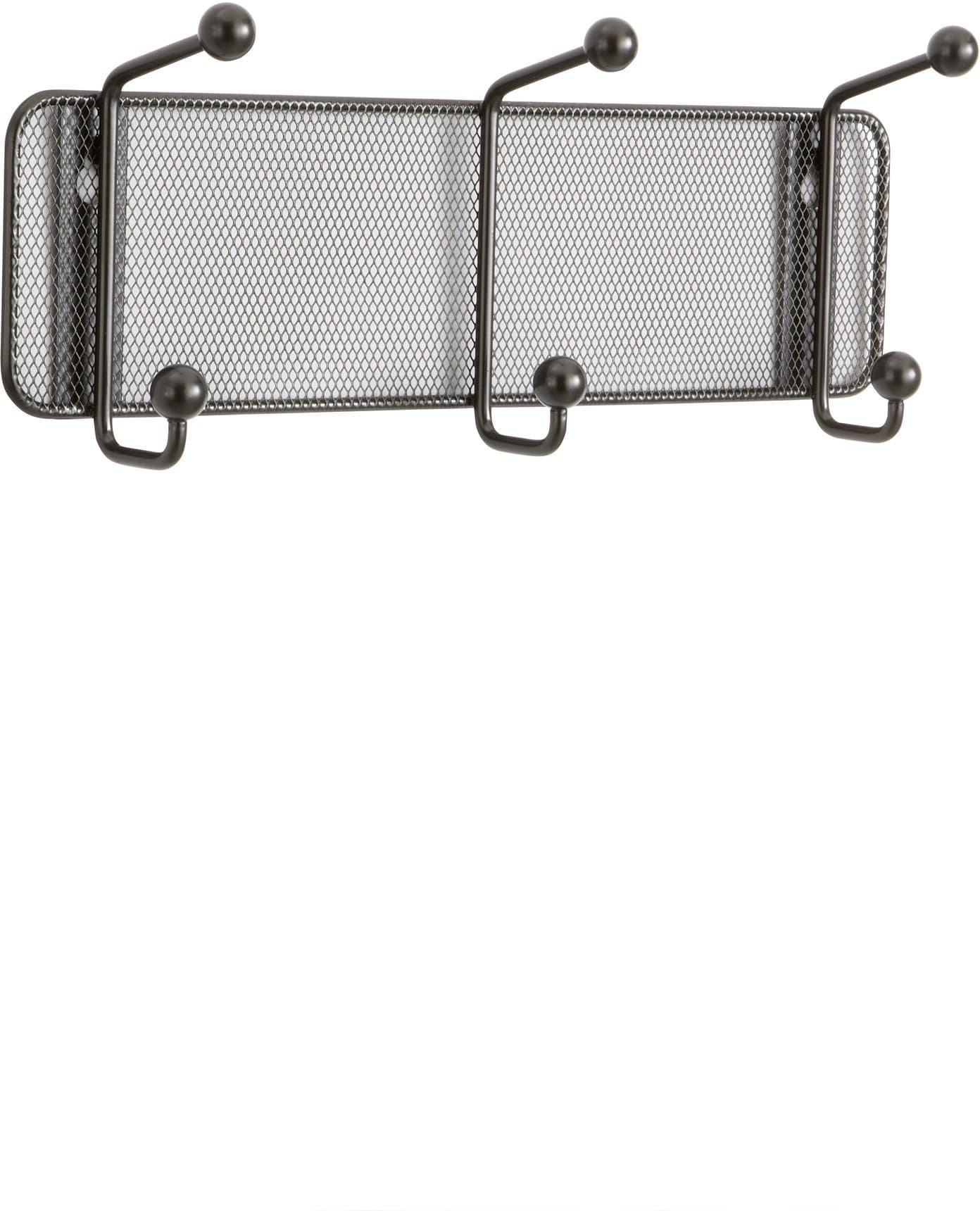 Safco Onyx Mesh Wall Rack, 3-Hook [6402]