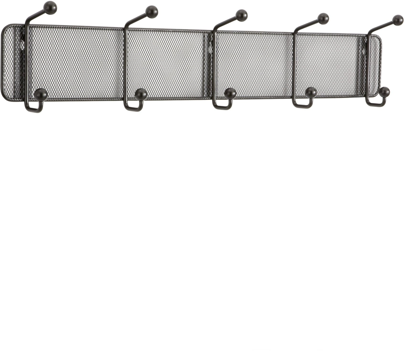 Safco Onyx Mesh Wall Rack, 5-Hook [6403]