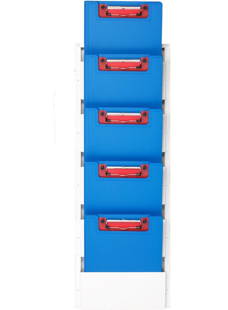 5-Tier Steel Wall Hanging File Organizer